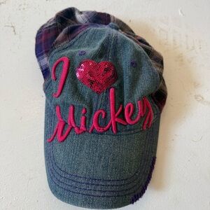 Disney Plaid Lined Denim Cap